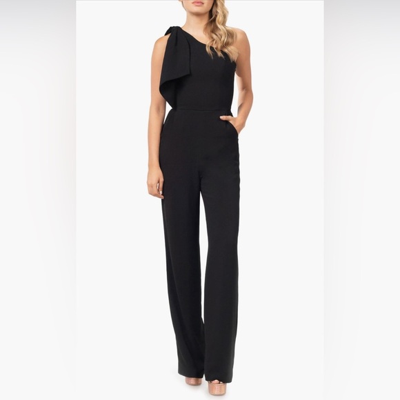 Dress The Population Tiffany Black Jumpsuit B2960 - Picture 1 of 7